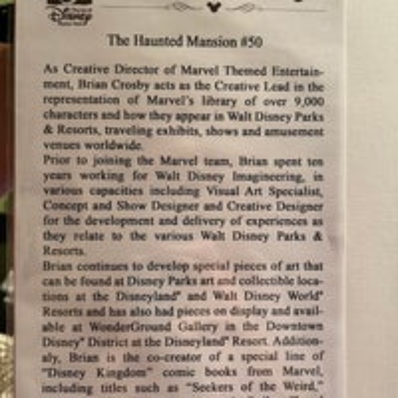 Disney Haunted Mansion Hatbox Print - Picture 2 of 3